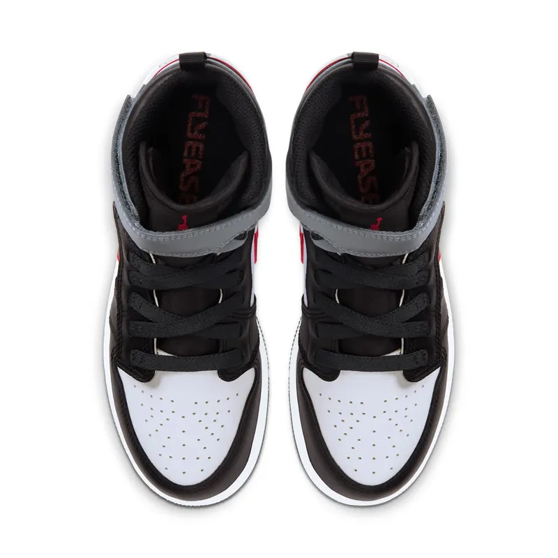 Jordan 1 Flyease Black Particle Grey Gym Red (GS) Black/White-Particle Grey-Gym Red (CT4897-002)