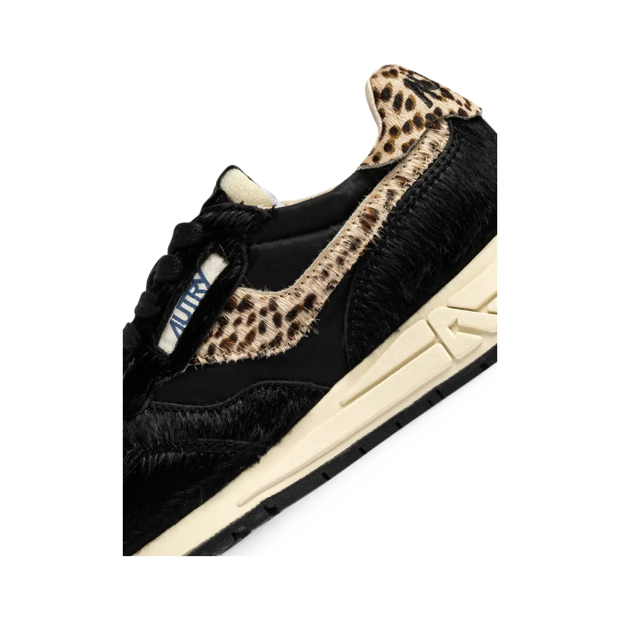 Autry Reelwind Low Leopard-print Pony-hair “Black” (WWLW OI01) (4)