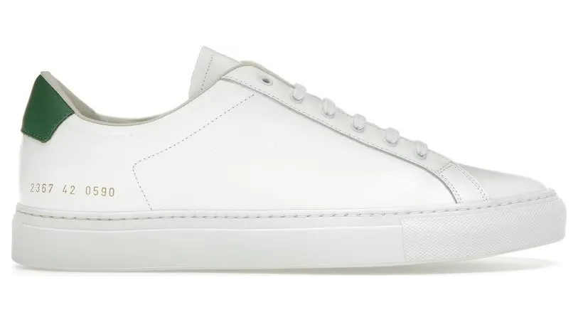 Common Projects Retro Low White Green (2367-0590)