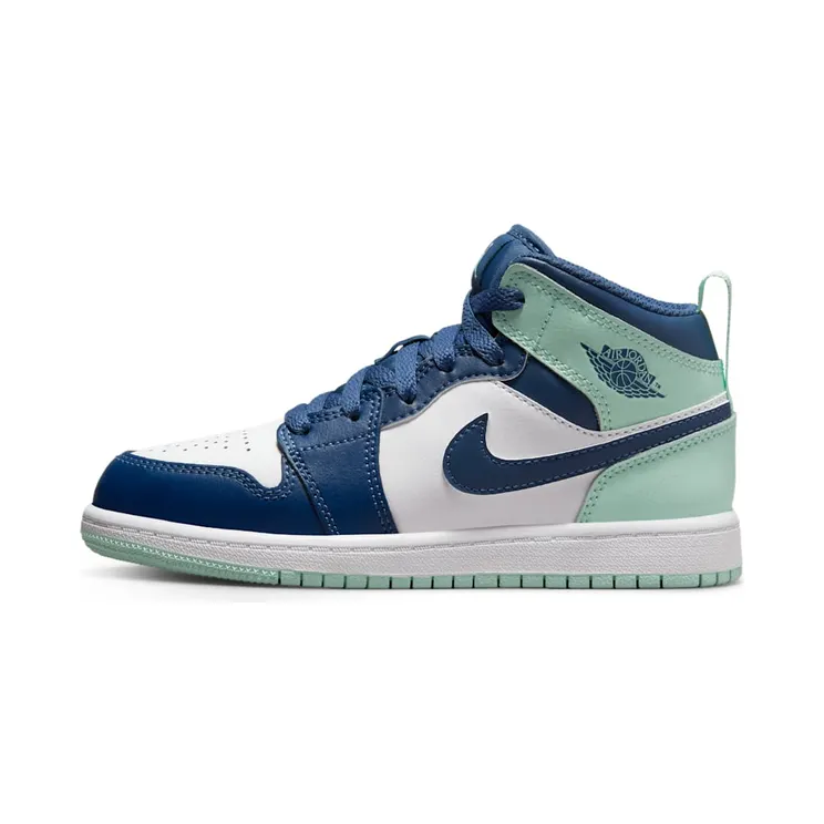 Air Jordan 1 Mid Mystic Navy Mint Foam (PS) “Mystic Navy / White / Mint Foam” (640734-413)