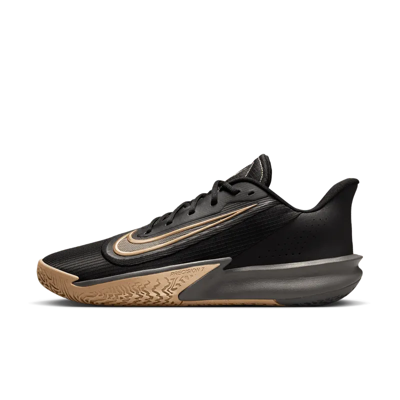 Nike Precision 7 Black Parachute Beige Iron Grey Metallic Gold (FN4322-006)