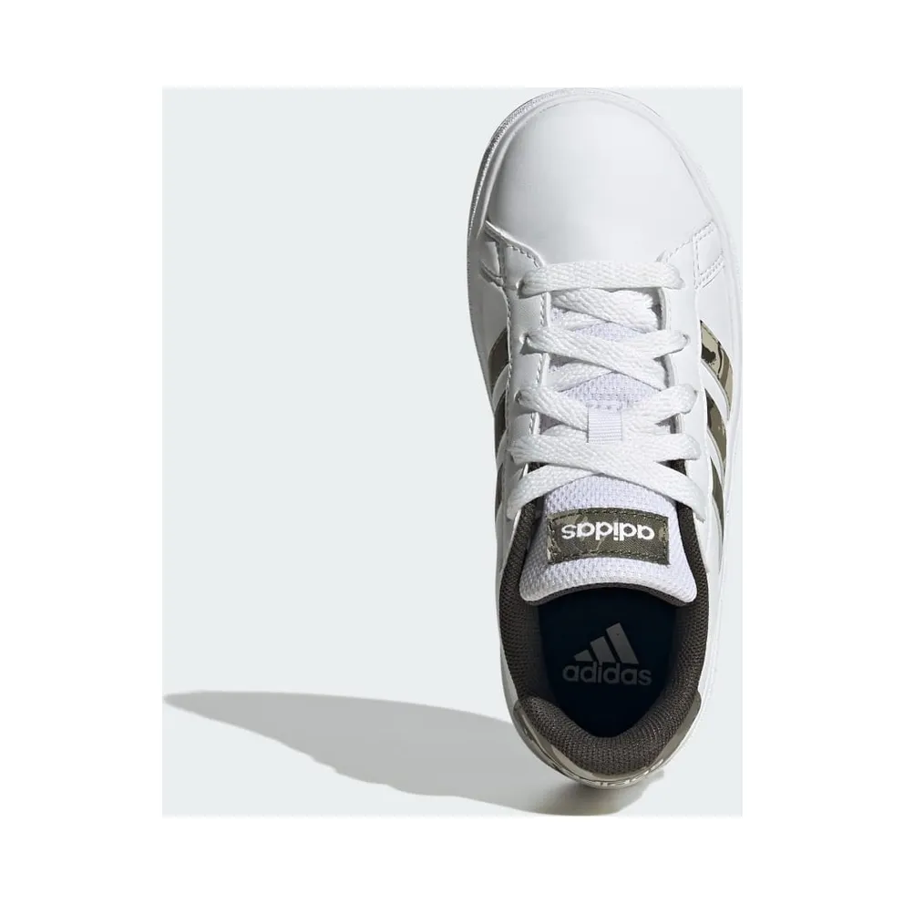 adidas Grand Court 2.0 Kids Cloud White / Olive Strata / Shadow Olive (IF3669)
