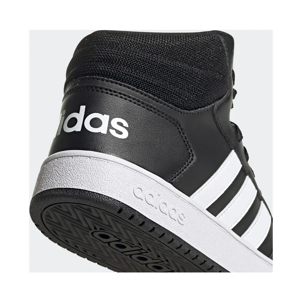 adidas Hoops 2.0 Mid Core Black / Cloud White / Cloud White (FY8618)