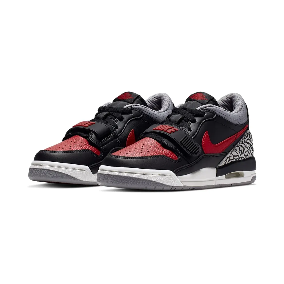 Jordan Legacy 312 Low Bred Cement (GS) Black/Gym Red-Black-Cement Grey (CD9054-006)