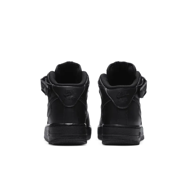 Nike Air Force 1 Mid Black 2014 (GS) Black/Black (314195-004)