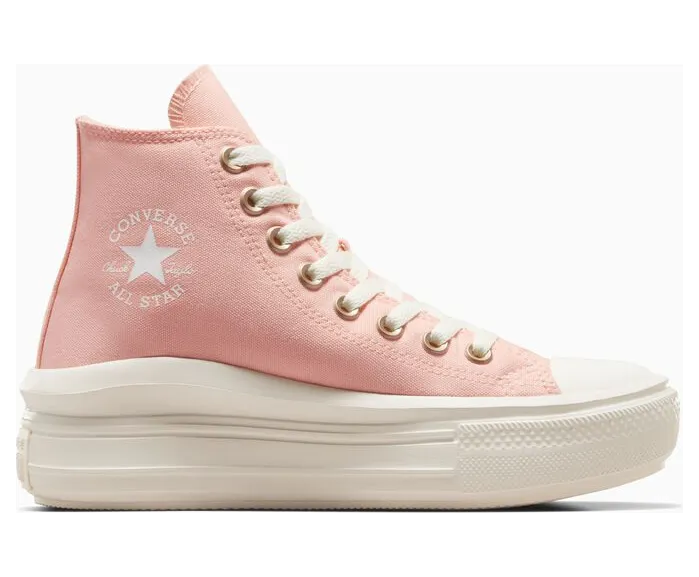 Converse Chuck Taylor All Star Move Platform Soft Peach/wit/egret – “Roze” (A09910C)