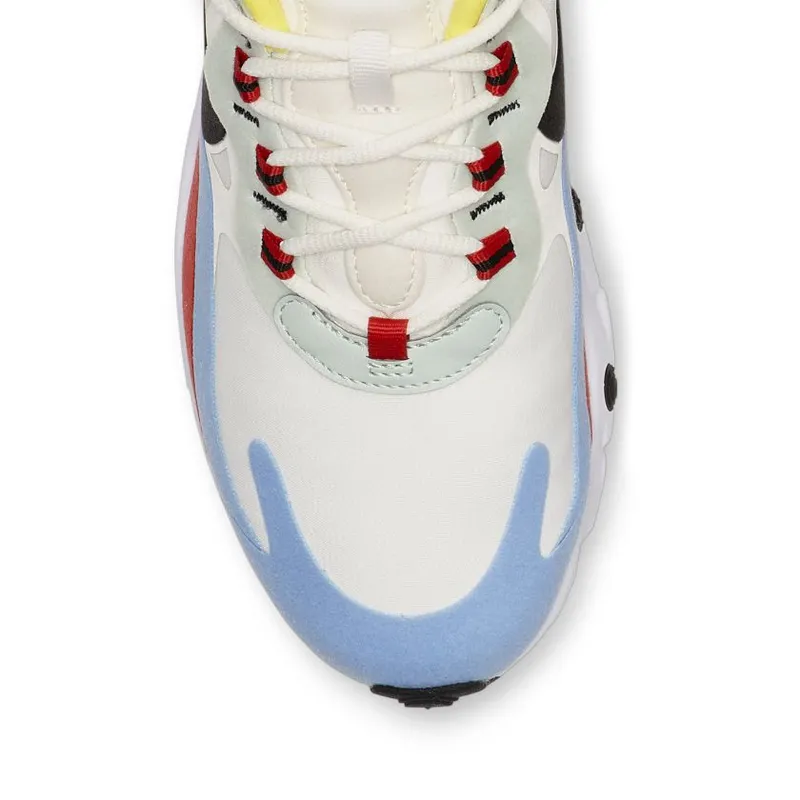 Nike Air Max 270 React Phantom Multi-Color (W) Phantom/Black-Light Blue-University Red-Dynamic Yellow-Pistachio Frost (AT6174-002)