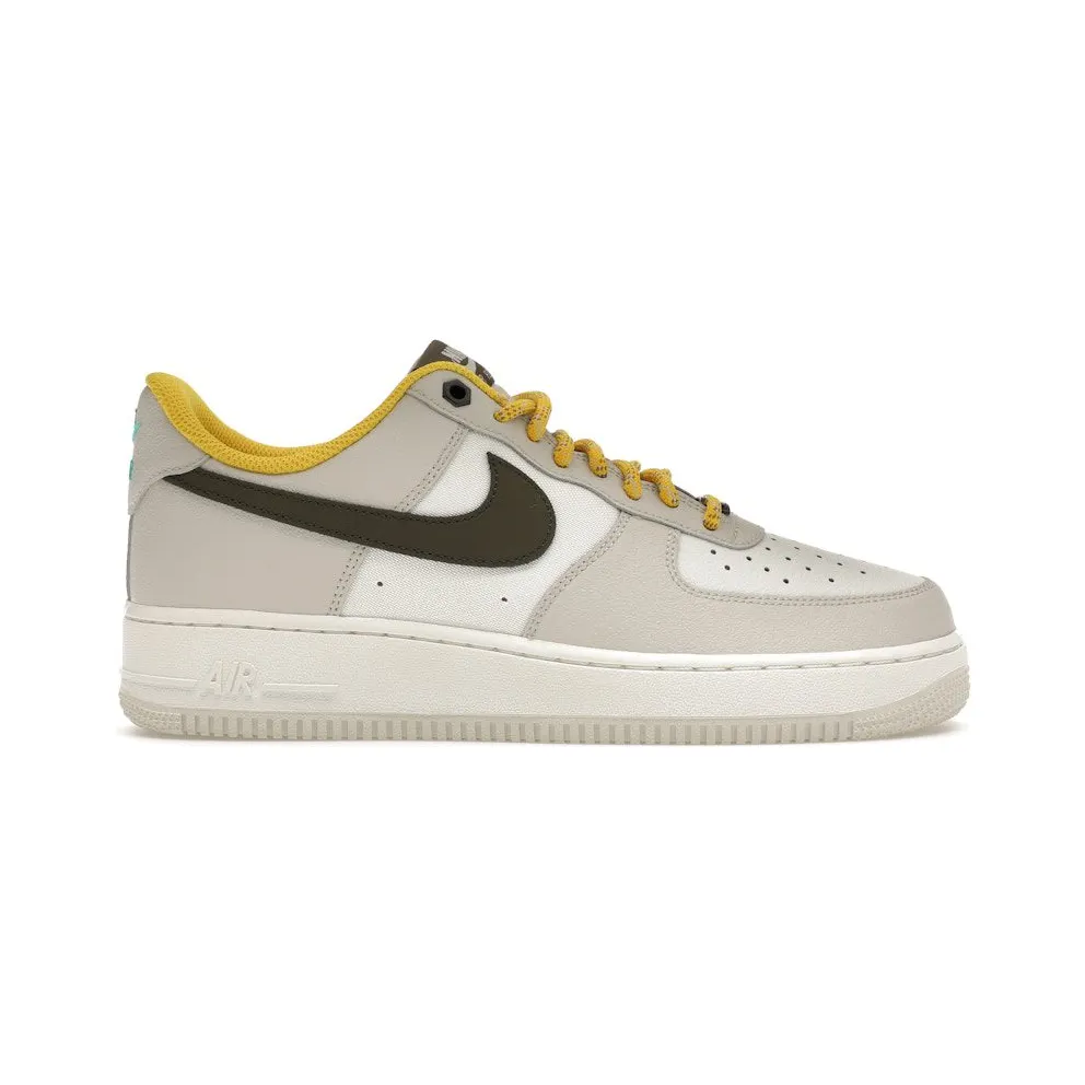 Nike Air Force 1 Low ’07 PRM Light Bone Cargo Khaki Vivid Sulfur (FV3628-031)