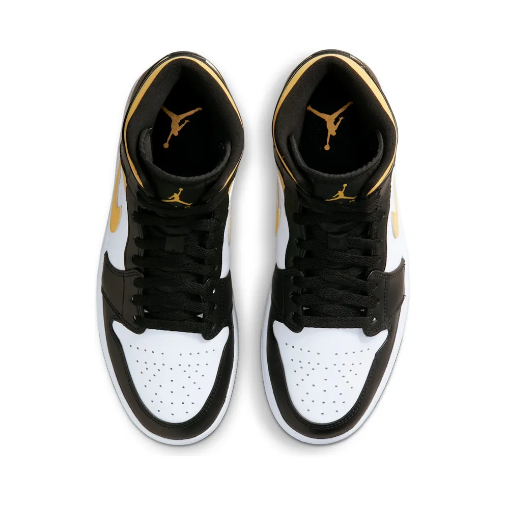 Air Jordan 1 Mid White Pollen Black (554724-177)