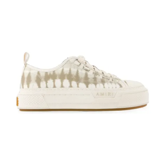 AMIRI Court tie-dye lace-up sneakers – Beige (AWSNSN106)