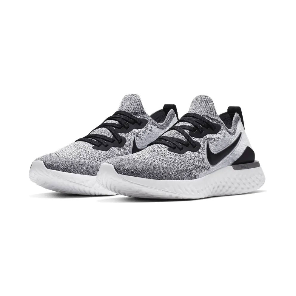 Nike Epic React Flyknit 2 White Pure Platinum (W) White/Pure Platinum/Black (BQ8927-102)