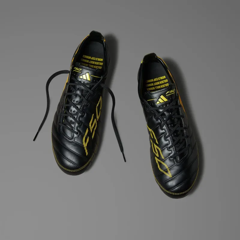 adidas F50 Elite Leather 2010 FG Remake Pack Black Yellow (IH0946)