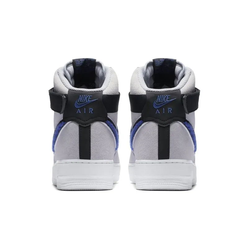 Nike Air Force 1 High Chenille Swoosh Wolf Grey Wolf Grey/Game Royal-Black-White (806403-015)