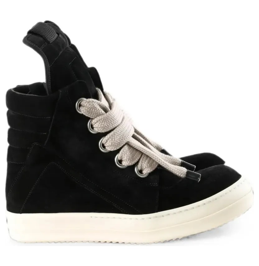 Rick Owens Jumbolace Geobasket High-Top-Sneakers – Schwarz (RU02F4898LVSW2)