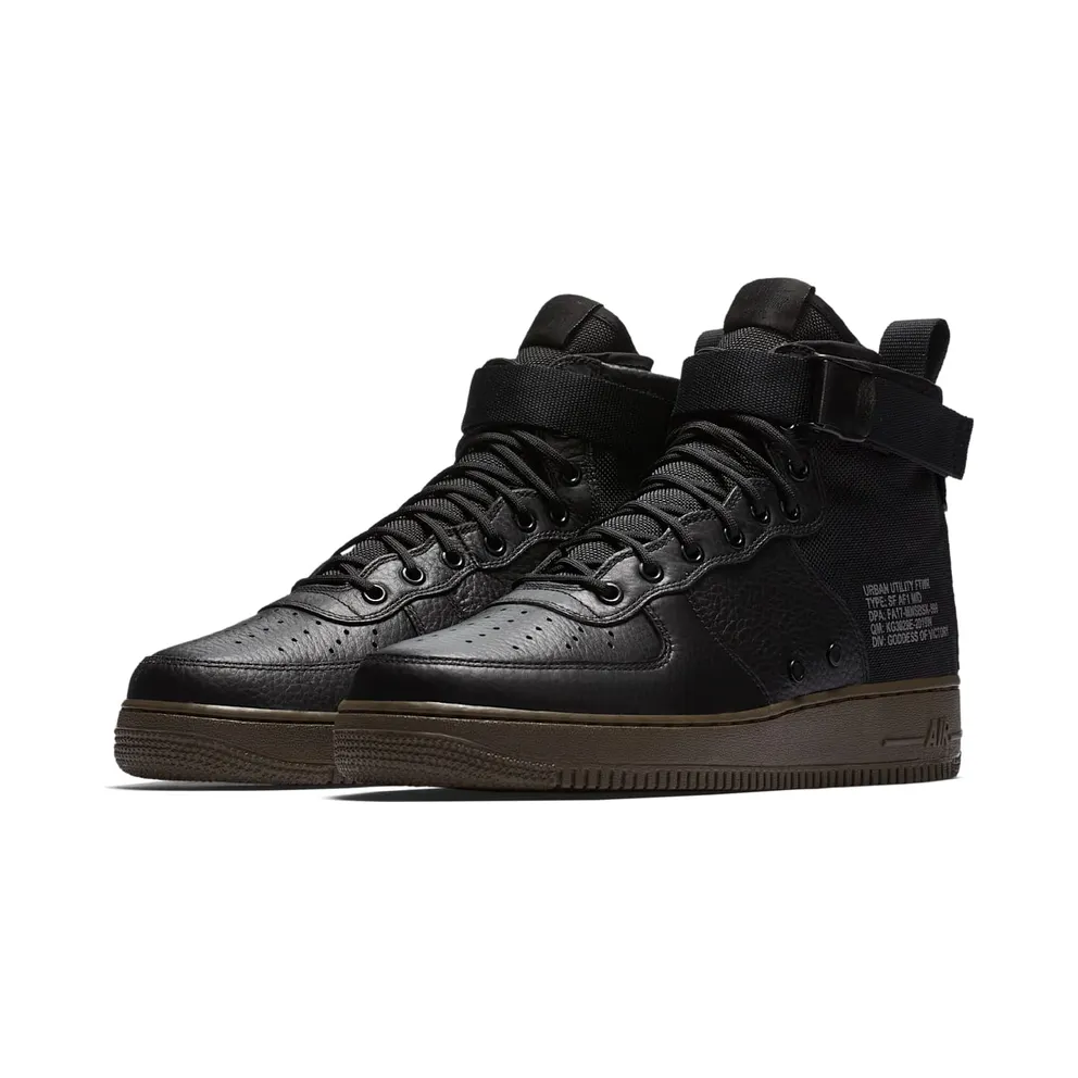 Nike SF Air Force 1 Mid Black Dark Hazel Black/Black-Dark Hazel (917753-002)