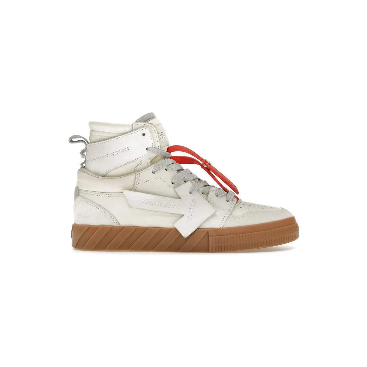 OFF-WHITE Floating Arrow High Top Vulc White Cream (OMIA225F23LEA0010102)