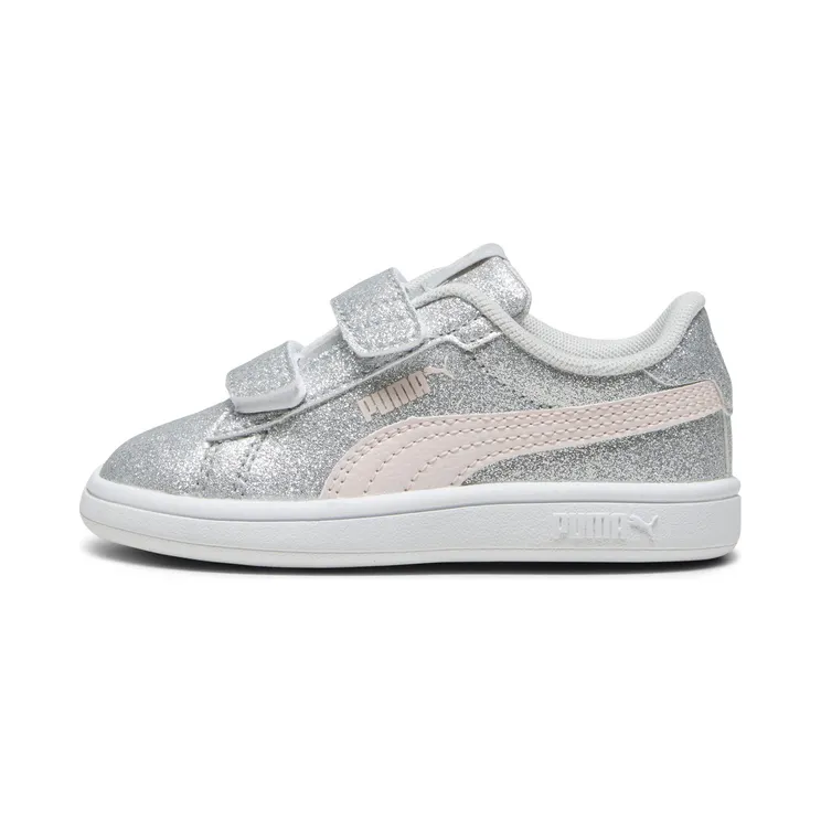Puma Smash 3.0 Glitz Glam “Glacial Gray / Frosty Pink” (394688_02)