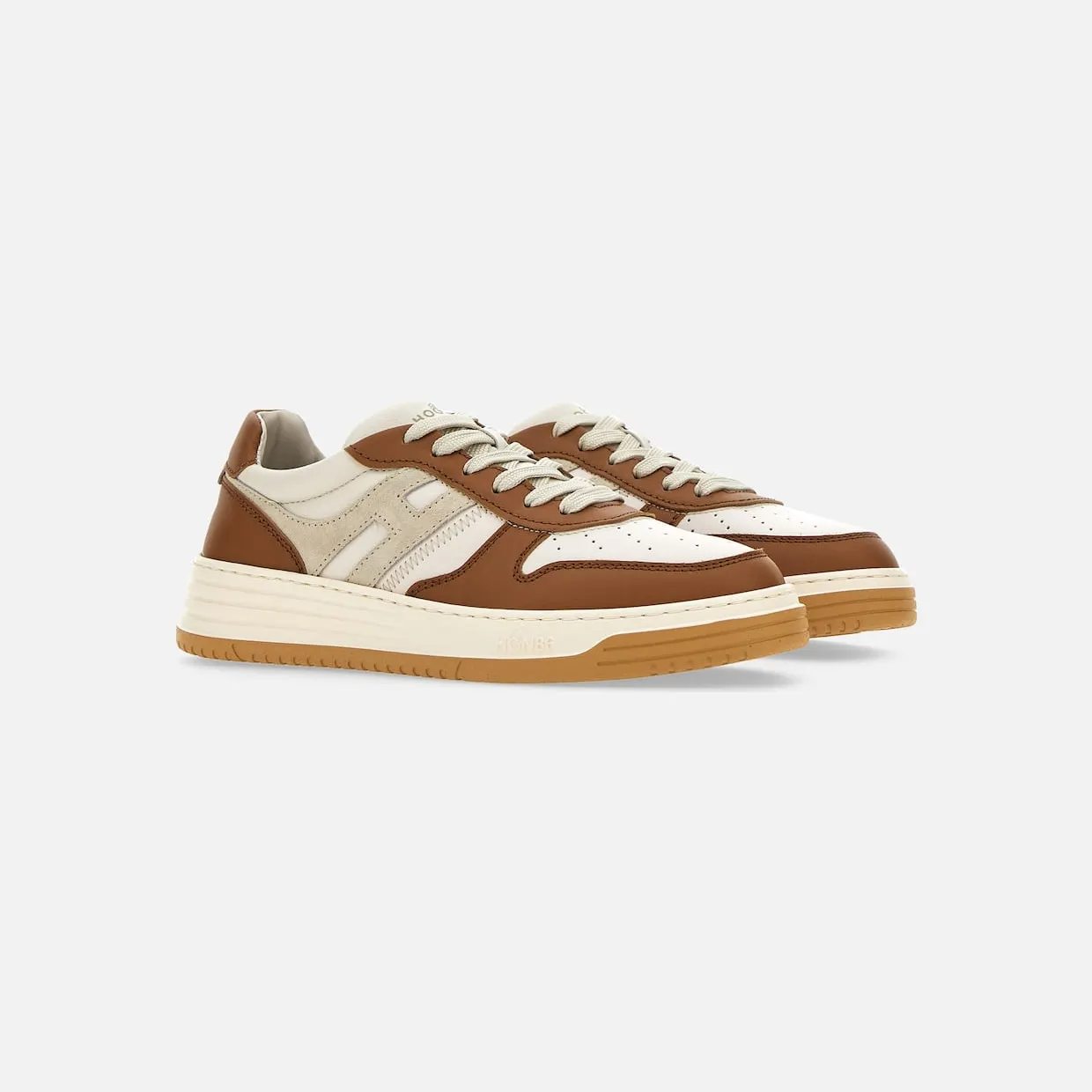 Sneakers Hogan H630 White Grey Brown (HXM6300EU50OIS641J)