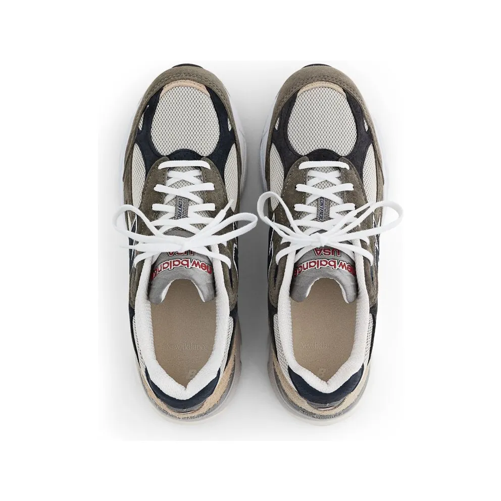 New Balance 990v3 MiUSA Grey Blue Olive (M990TO3)
