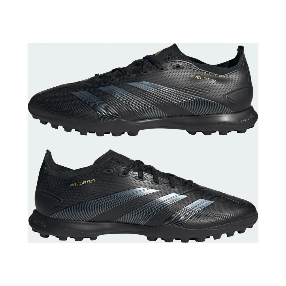 Adidas Predator League Turf Soccer “Core Black / Carbon / Gold Metallic” (IF6377)