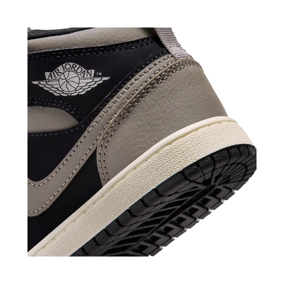 Air Jordan 1 Black/Light Wild Mango/Muslin/Olive Grey (IB7052-002)