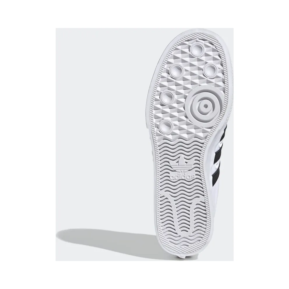 Adidas Nizza Platform ‘Colorful Trefoil’ Cloud White/Core Black/Gold Metallic (FX8538)