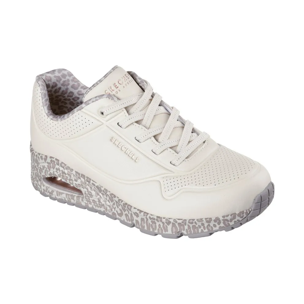 Skechers UNO – Safari Time – White / Luipaard – “White” (155412 WHLD)