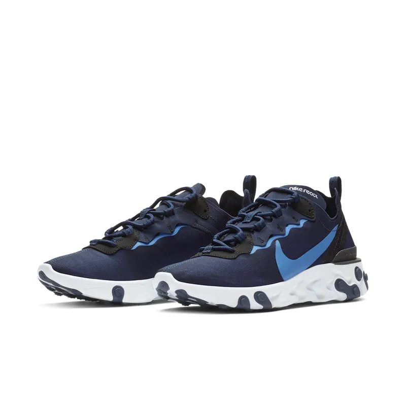 Nike React Element 55 Midnight Navy Midnight Navy White Black Royal Pulse (BQ6166-400)