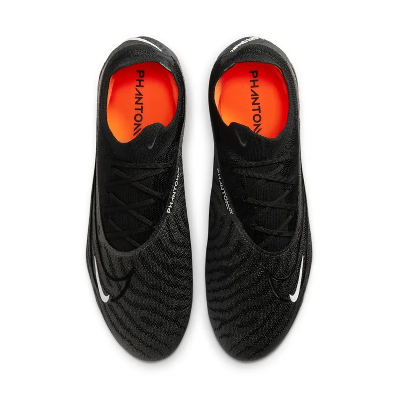 Nike Gripknit Phantom GX Elite SG-Pro Anti-Clog Traction Black Dark Smoke Grey Total Orange (DD9443-010)