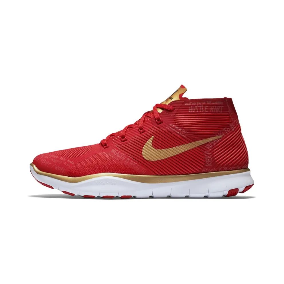 Nike Free Train Instinct Hustle Hart Red Red/Metallic Gold-White (848416-876)