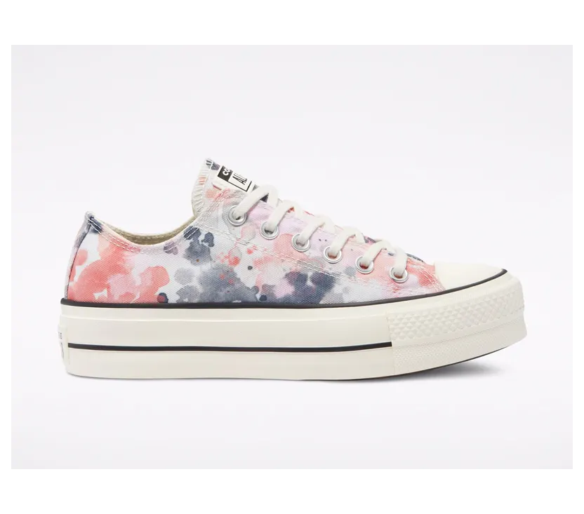 Converse Festival Platform Chuck Taylor All Star Low Top Egret/terracotta Pink/black (570970C)