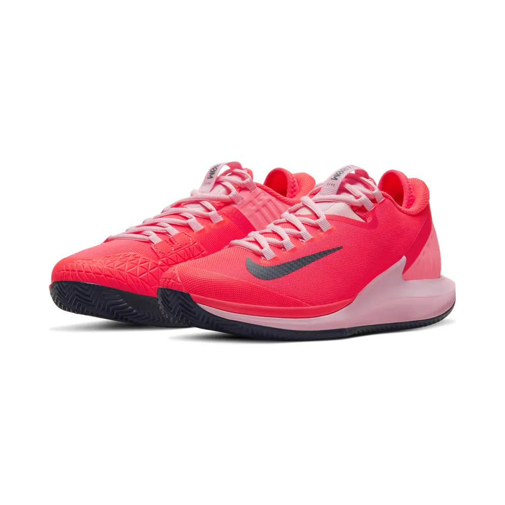 NikeCourt Air Zoom Zero (gravel) Red “Laser Crimson / Pink / Sunset Pulse / Blackened Blue” (CI9839-604)