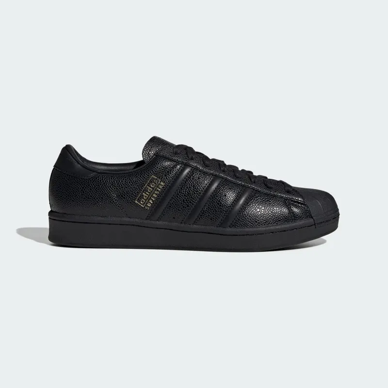 Adidas SUPERSTAR VINTAGE Shoes Core Black / Core Black / Gold Metallic (IH1675)