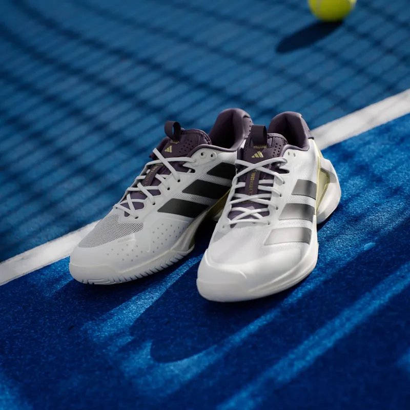 adidas Adizero Ubersonic 5 Cloud White Core Black Aurora Plum (JQ3778)