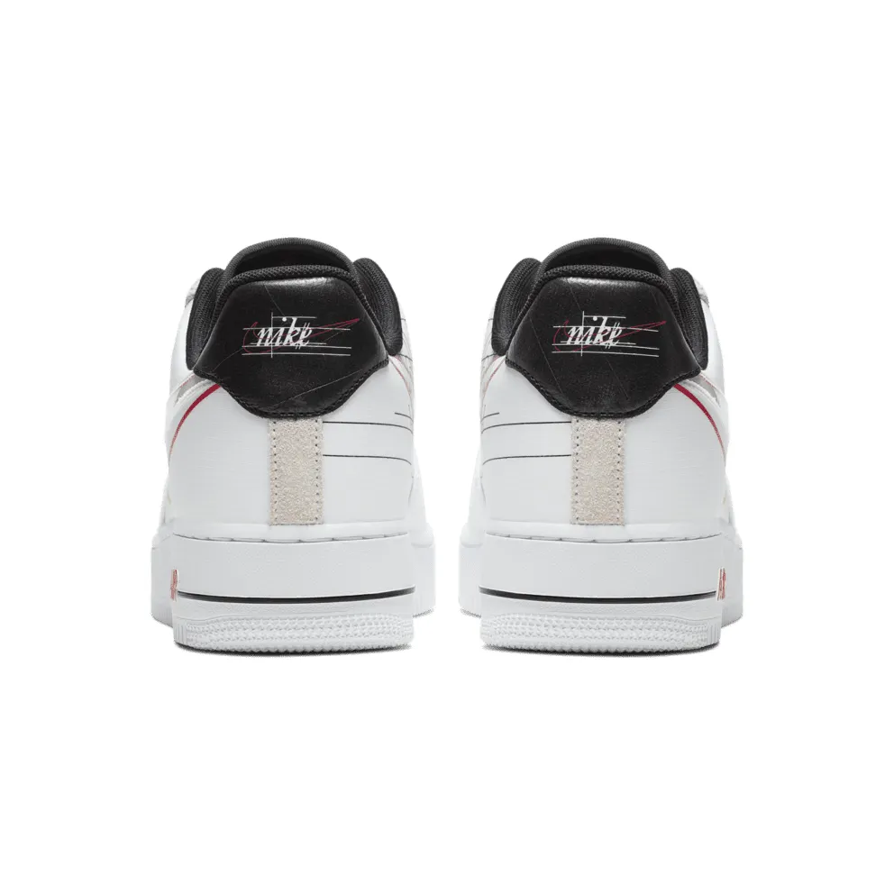 Nike Air Force 1 Low Script Swoosh Pack White/Black-University Red (CK9257-100)