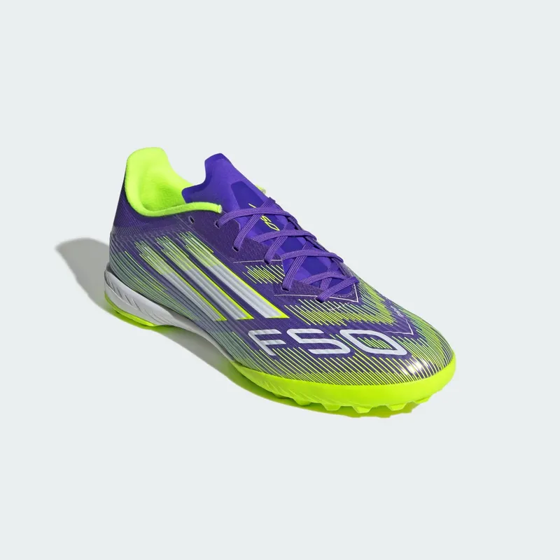 adidas F50 League TF Purple Rush Cloud White Lucid Lemon (JH7724)