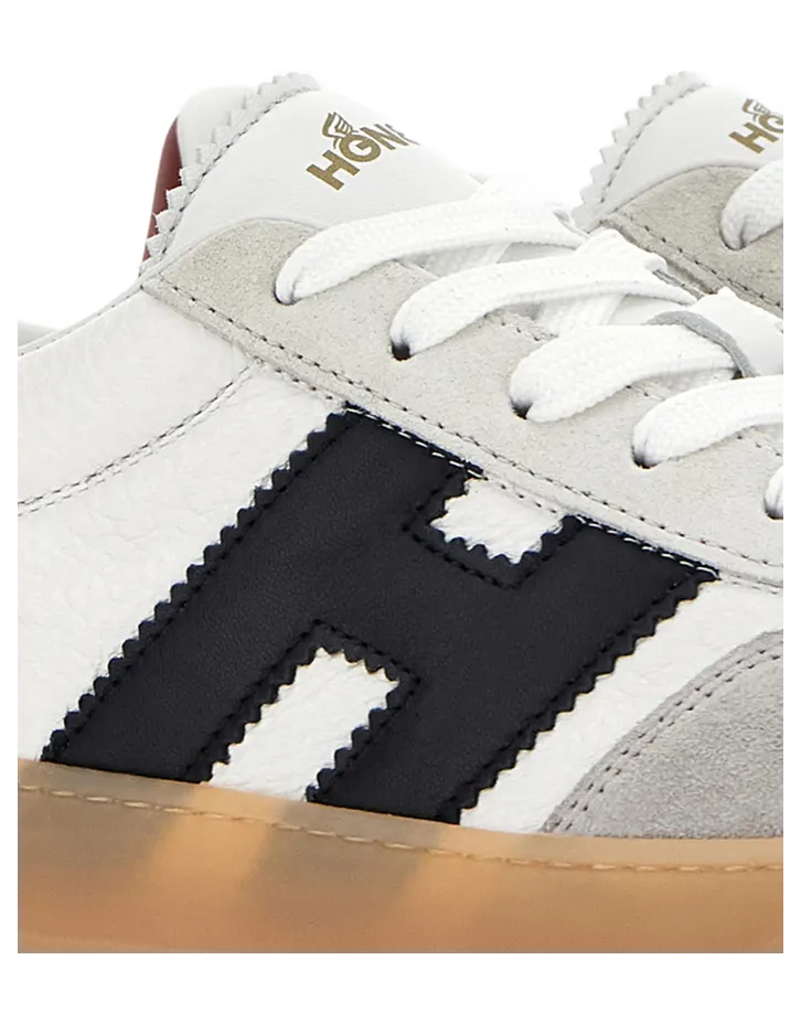 Hogan Cool Logo-appliqué Leather “White/Black” (HXM6470FB60U WS826O) (4)