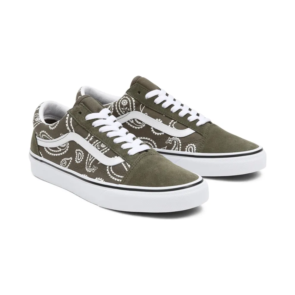 VANS Peace Paisley Old Skool Shoes Green (VN0A5KRFB0F)