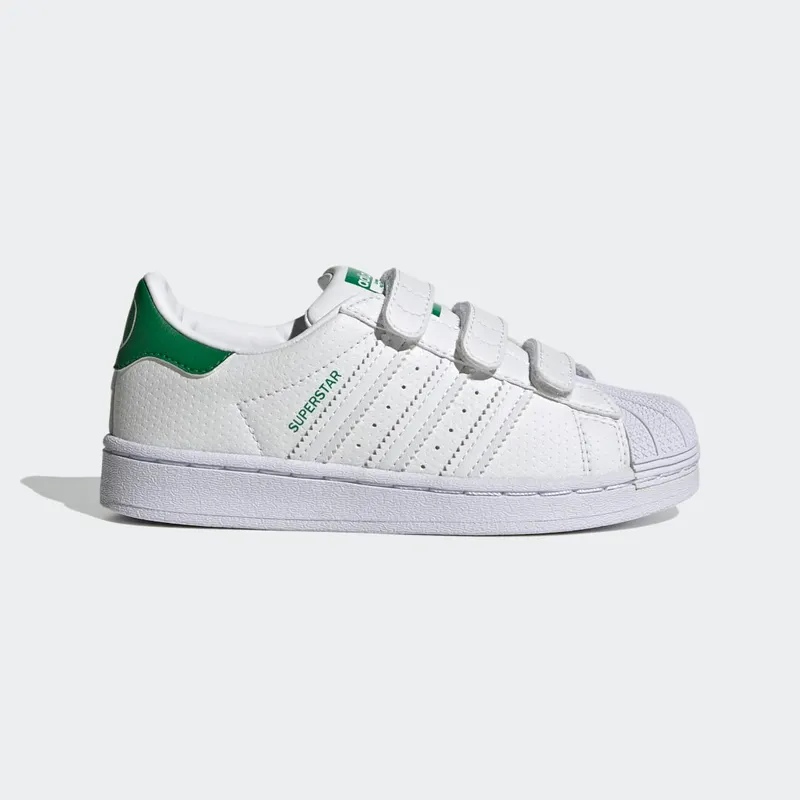 Adidas Superstar Cloud White / Cloud White / Green (FX7171)
