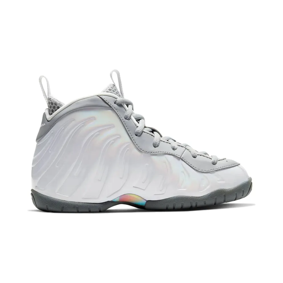 Nike Air Foamposite One Light Smoke Grey (PS) Light Smoke Grey/White-Blue Fury (CU1055-001)