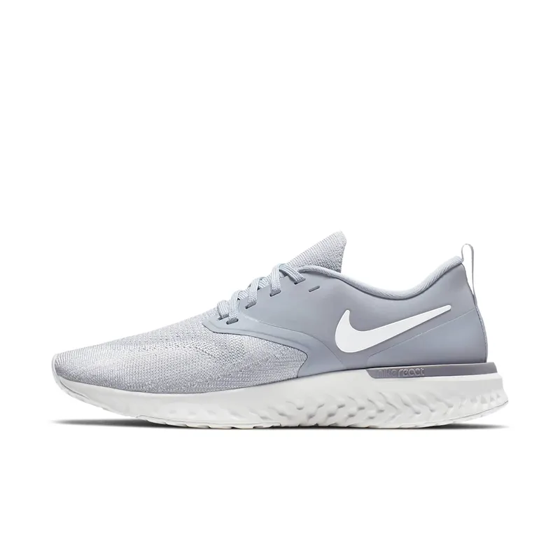 Nike Odyssey React Flyknit 2 “Wolf Grey / Platinum Tint / Gunsmoke / White” (AH1016-002)