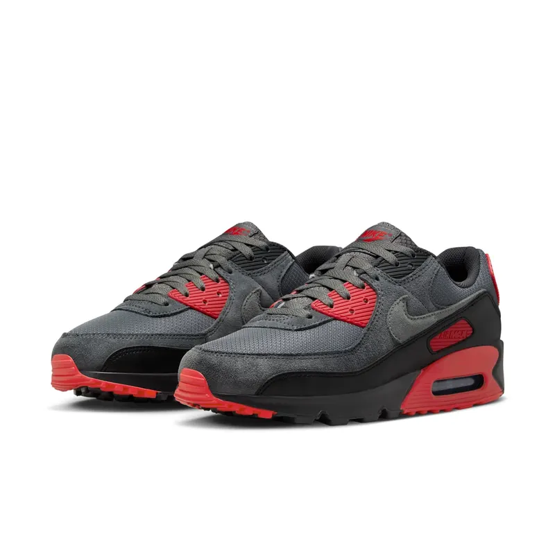Nike Air Max 90 Smoke Grey Fire Red (DM0029-007)