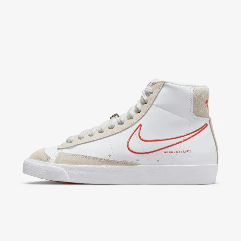 Nike Blazer Mid 77 First Use – “White / Orange / Summit White” (DH6757-100)