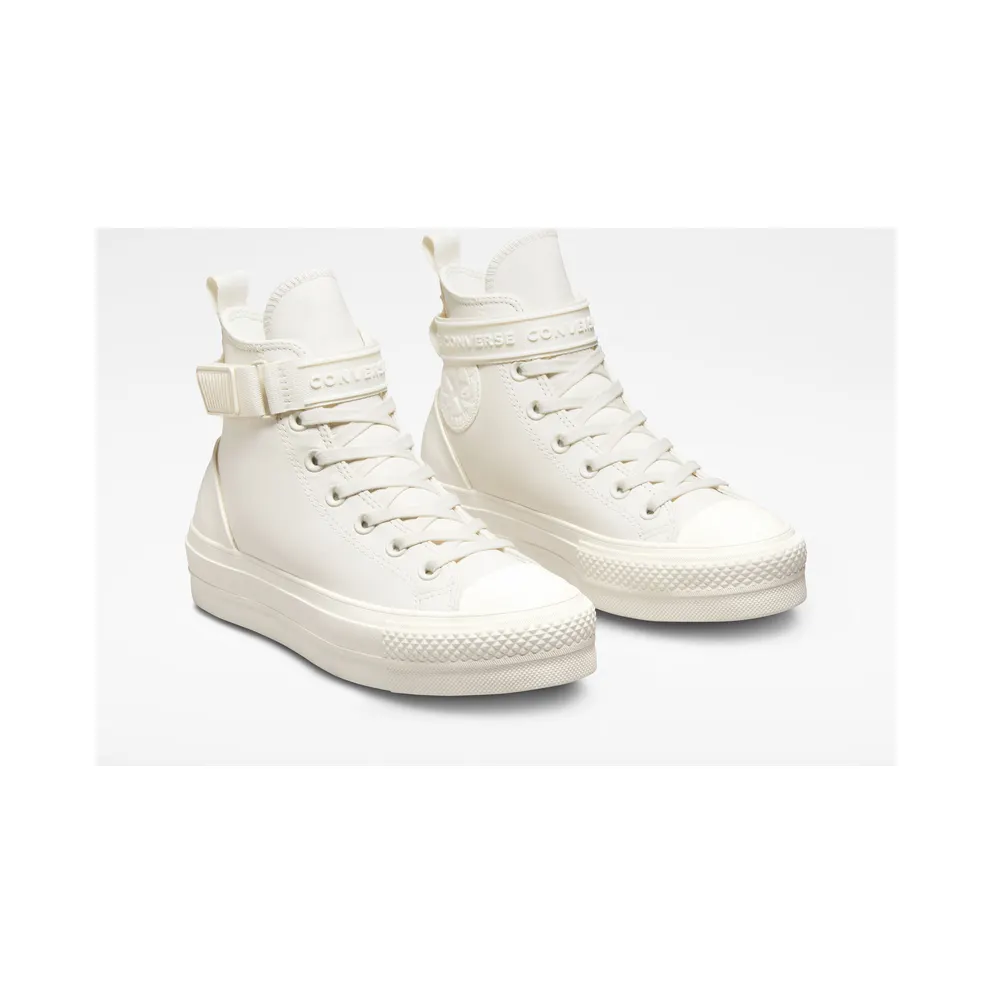 Converse Chuck Taylor All Star Lift Platform Leather Hike Vintage White/egret/egret