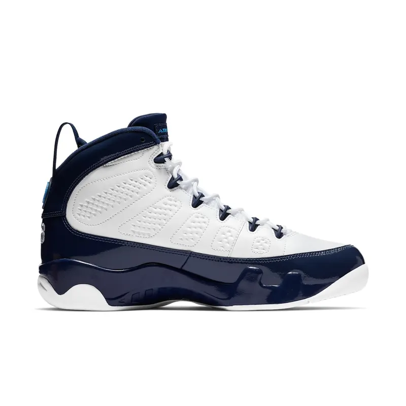 Jordan 9 Retro Pearl Blue White/University Blue-Midnight Navy (302370-145)