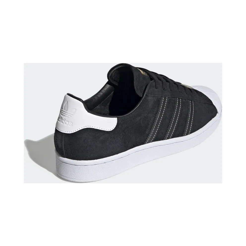 adidas Superstar Black Suede White Core Black/Core Black/Gold Metallic (EH1543)