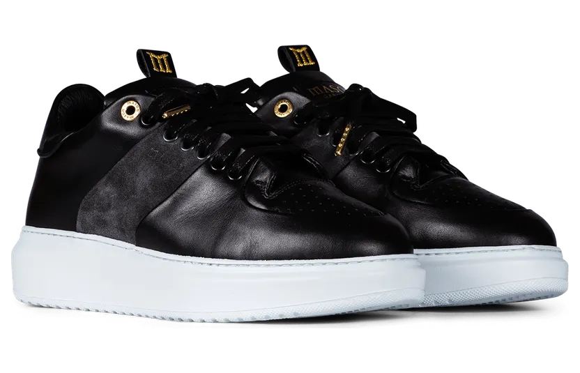Mason Garments Roma Classic Leather Dark Grey Schwarz (FW19-34E)