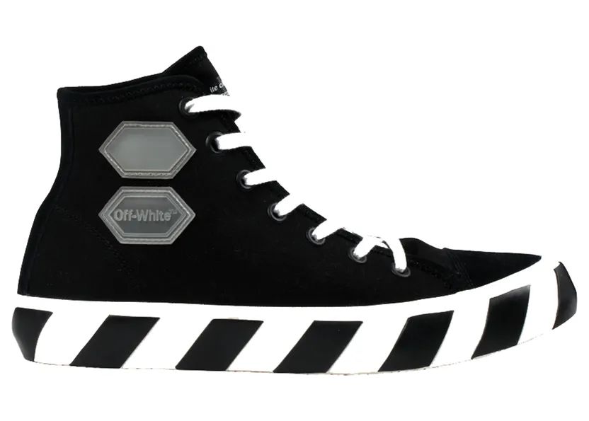 Off-White Vulc Hi Top ‘Black’ Black/White (OMIA110R19C210351098)