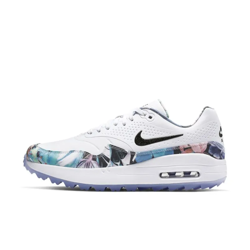 Nike Air Max 1 Golf Tropical Floral (W) White/Purple Dawn-Black (BV0658-100)