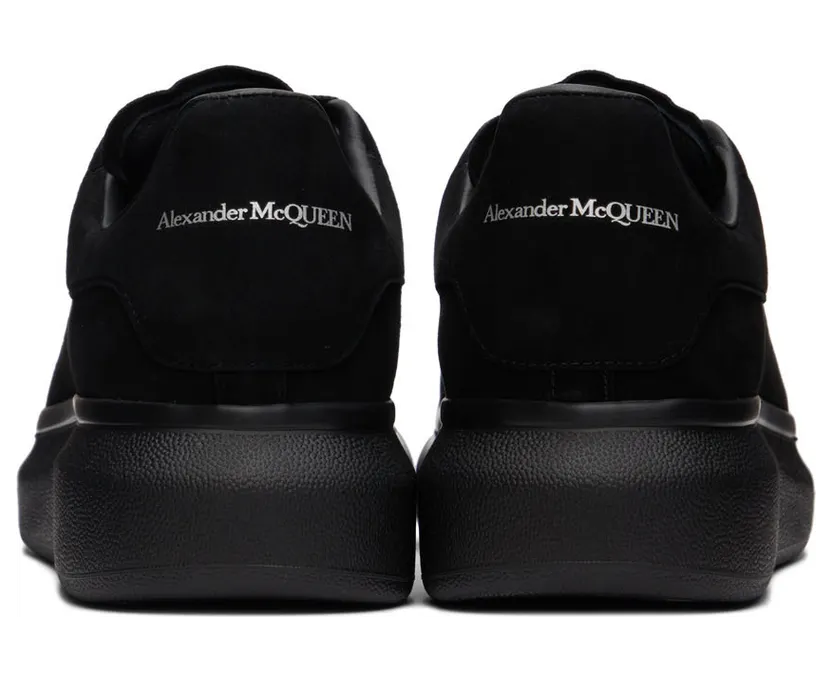 Alexander McQueen Black Suede Oversized Sneakers (553761WHV67) (2)